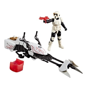 Star Wars Epic World of Action Scout Trooper 4 Inch Action Figure & Speeder Bike
