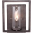 thumbnail image 3 of Beaumont Lane Clear Glass Wall Sconce in Gunmetal Bronze, 3 of 4