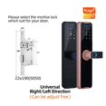 thumbnail image 2 of Door Lock, Tuya Smart Door Lock Digital Electronic Lock With Smart Card/password/key Unlock/USB Emerncy Charging ,Easy to Install, 2 of 7