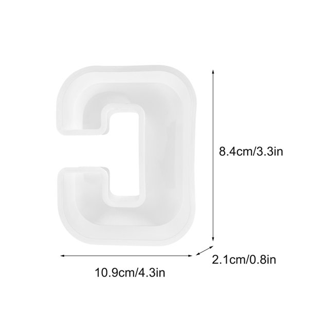 CEHVOM Alphabet Cake Baking Mould English Letter Silicone Mold 3D Alphabet Letter