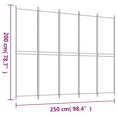 thumbnail image 4 of vidaXL 5-Panel Room Divider Anthracite 250x200 cm Fabric, 4 of 5