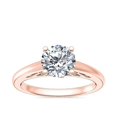 thumbnail image 1 of 1.00 Carat Excellent Round Cut Real Diamond New Design Solitaire Ring for Wedding Solid 18K Rose Gold Size 11, 1 of 8