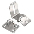 thumbnail image 2 of Anti Theft Stainless Steel Door Lock Hasp Staple Padlock Clasp Shed Latch Tool, 2 of 9