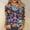 ZA-Black, variant on Aboser Peace Sign Hippie Shirts for Women 3/4 Length Sleeve Tops Fashion Floral Graphic Tees Loose Fit Comfy Clothes Vintage Hippie Costume Clothes