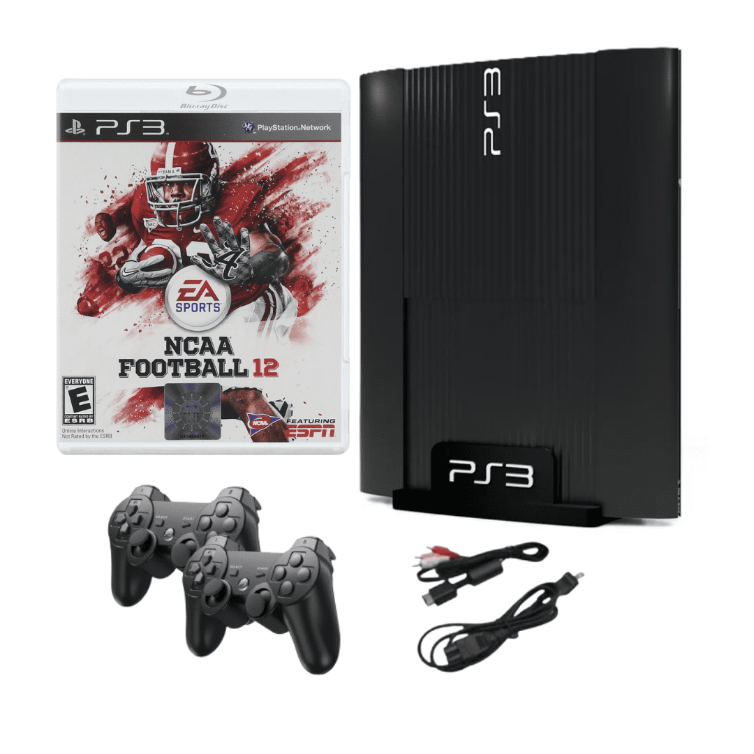 Sony Playstation 3 PS3 Console Super Slim 250GB Black with NCAA