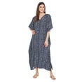 thumbnail image 2 of Caftans Longs pour Femmes Grande Taille Robe Caftan Robe de Soirée Fête Été Plage Robe d'Été Manches Kimono Longues Robes Décontractées en Ligne, 2 of 7