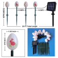 thumbnail image 3 of Solar String Lights Outdoor Decorative LED Easter Garden Stake Lights with 8 Modes, IP55 Rated, White Flower and Heart Design, 3 of 8