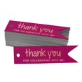 thumbnail image 1 of Inkdotpot Real Rose Gold Foil Thank You For Celebrating With Me Birthday Tags Favor Hang Paper Tags 50 Pieces, 1 of 6