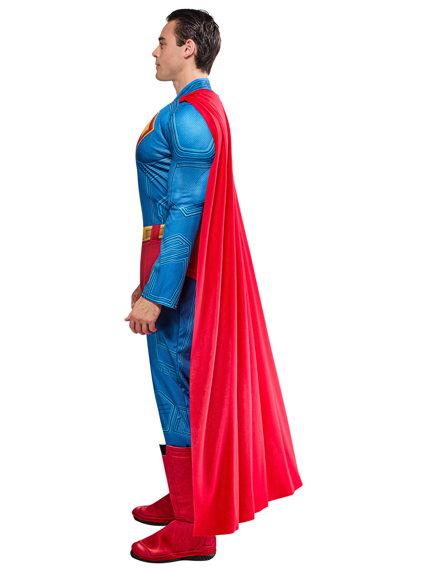 Costume Deluxe Superman avec Poitrine Musclée du Film Superman pour Adultes par Rubies, Hommes