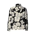 thumbnail image 1 of Pompotops Femmes Mode Imprimé Décontracté Manches Longues T-shirt Blouse en Lin Hauts Liquidation, 1 of 4