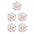 thumbnail image 3 of Thinsony 100pieces Keychain Tassel Versatile And Stylish Fringe Accessories Gifts AssortedColor-Silver 5Set, 3 of 6