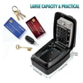 thumbnail image 2 of Key Box Wall Mounted Large Key Box Secure Waterproof Outdoor Key Box With 12 Code Rustproof Weatherproof Heavy Duty Key ,Built to Last, 2 of 6