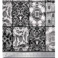 thumbnail image 2 of Soimoi Modal Satin Fabric Check & Damask Patchwork Decor Fabric Printed Yard 42 Inch Wide, 2 of 3