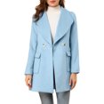 thumbnail image 1 of INSPIRE CHIC Manteau Trench Long Élégant pour Femme à Col Châle, Revers, Ceinturé, 1 of 7