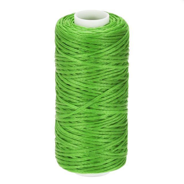 Unique Bargains Fil à Coudre en Cuir Ciré en Polyester Vert, 55 Yards