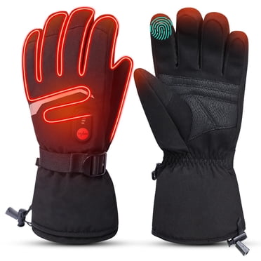 SAVIOR Heated Gloves With Battery - Heated motorcycle gloves for Men Women With Touchsreen,Rechargeable Winter Cycling Gloves for Hunting,Skiing,Ice Fishing,Hiking,Hand Warmers