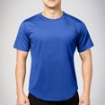 thumbnail image 2 of Plebaso T-shirts d'Entraînement à Manches Courtes pour Hommes, Col Rond Décontracté, Hauts Tee, Vêtements de Sport, Chandails de Sport pour Gym pour Hommes, 2 of 7
