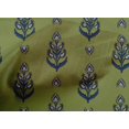 thumbnail image 4 of oneOone Cotton Poplin Fabric Leaves & Paisley Block Printed Fabric 1 Yard 42 Inch Wide, 4 of 4
