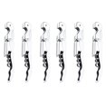 thumbnail image 1 of Aspire 6 PCS Double Hinged Corkscrew w/ Foil Cutter, Waiters Wine Bottle Opener - White, 1 of 6