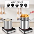 thumbnail image 3 of Grusce Ensemble de Mini Friteuse en Acier Inoxydable Résistant à la Chaleur avec Poignée Détachable Passe au Lave-Vaisselle Filtre à Huile Non Revêtu Pot Friteuse avec Bonne Conductivité Thermique pour Cuisine, 3 of 8