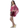 thumbnail image 3 of Moomaya Boléro de Couverture Imprimé Cardigan Élégant Multicolore avec Pompons Vêtements d'Été de Plage pour Femmes, 3 of 5