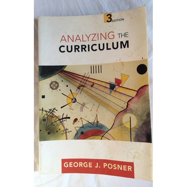 Analyzing the Curriculum (Paperback) by George J Posner, Posner George