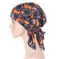 thumbnail image 1 of Womens Casual Printed Head Hat Cap Headwear Muslim Turban Cap Headwrap Turban Cap, 1 of 3
