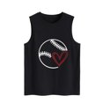 thumbnail image 2 of LSLJS Women Spaghetti Strap Tank Tops Ladies Summer Fashion Solid Color Baseball Print Pattern Sleeveless Vest Top T-shirt, 2 of 4