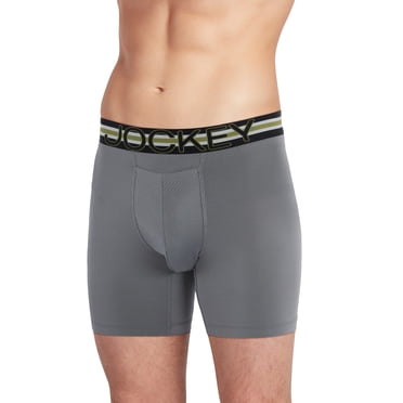 Jockey Sport Caleçon Boxeur pour Hommes avec Pochette de Stabilité en Microfibre 6 Po