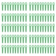 thumbnail image 2 of Replacement Trimmer Blade, 80mm Length Convenient Practical 100Pcs 11x7mm Hole Diameter Lawn Mower Plastic Blades Lightweight  For Garden Black,Green,Red,Orange, 2 of 8