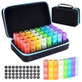 thumbnail image 1 of 32 Compartments Monthly Pill Organizer with Travel Case, 1 of 6