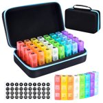 32 Compartiments Monthly Pill Organizer with Travel Case