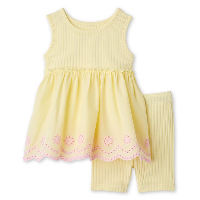 Ensemble 2 pièces avec short George pour bébés filles