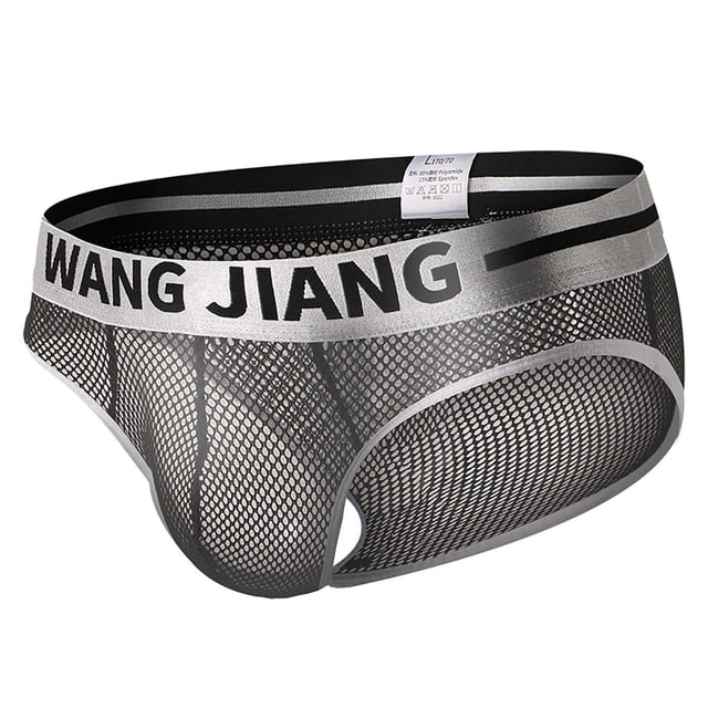 Fridja Men's Charming Solid Color Low Waist Briefs Underpants Lightweight Pouch Briefs Pack
