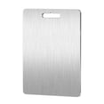 thumbnail image 2 of Vaidha Titanium Cutting Board - Stainless Steel Cutting Board For Kitchen 304 Chopping Board Food-Grade For Meat Fruit Vegetables Dishwasher Safe Be Hung, 2 of 3