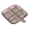 thumbnail image 2 of Binmer Divided Plates For Kids Adults Compartment Plates Lightweight Reusable Dinnerware Portion Plastic Plates, 2 of 6