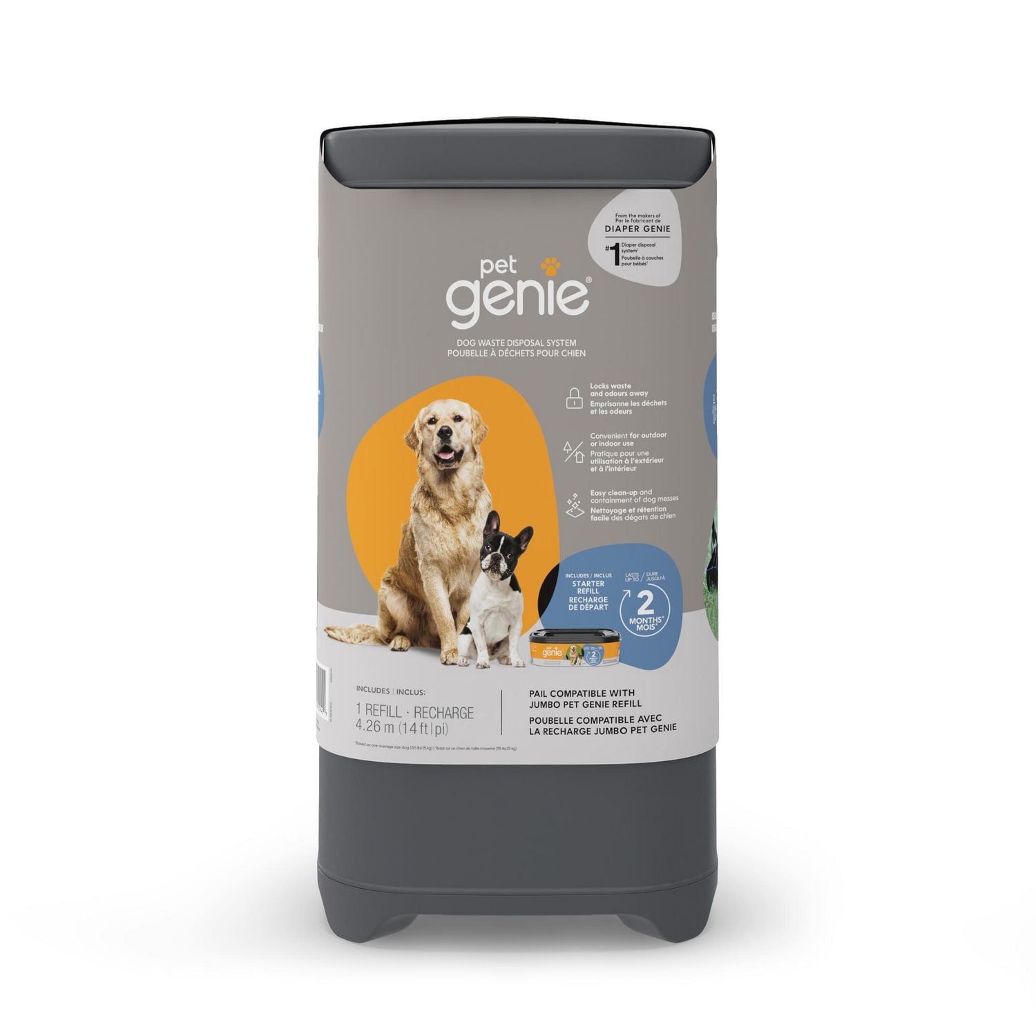 Pet Genie – Poubelle à déchets pour chien