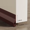thumbnail image 1 of Butée de Tirage de Porte Inférieure Wave Bande Résistante aux Intempéries Bloqueur de Bruit Insonorisant Balayage de Porte, 1 of 8