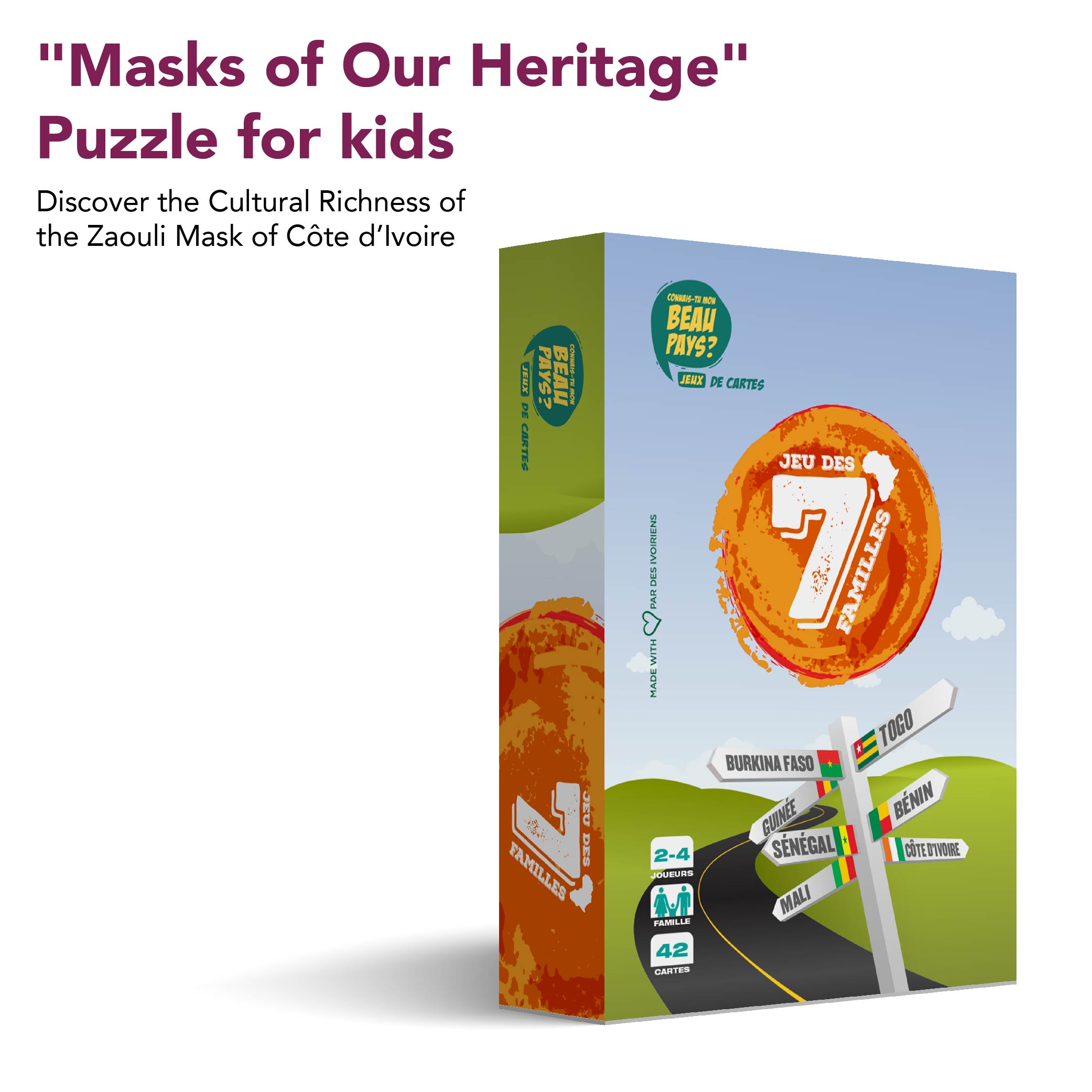 African Heritage "7 Families" Card Game for kids – Learn and Play Across West Africa