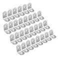 thumbnail image 1 of Unique Bargains 30 Pcs 25mmx25mmx16mm Attache d'Angle en Acier Inoxydable Support en Forme de L, 1 of 3