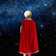 thumbnail image 2 of King Cape King Robe Cloak Costume Accessory for Accessory Gift Masquerade Carnival Dress up 90cm for Kids, 2 of 9