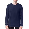 thumbnail image 4 of Hanes Mens Perfect-T Long Sleeve Cotton T-Shirt 2-Pack, L, Navy, 4 of 4