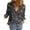 Black, variant on WZXFASHION Women's Casual V Neck Floral Print Roll Up Long Sleeve Chiffon Button Down Blouses Top Shirts Clearance Sales Today Deals Prime Women's Long sleeve T-shirt