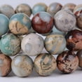 thumbnail image 2 of Angelstones Bracelet Extensible Unisexe en Perles Rondes 10 mm avec Pierre Précieuse Serpentine Naturelle 7 Pouces, 2 of 2