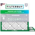 thumbnail image 1 of Filterbuy 22x22x1 Air Filter MERV 8 Dust Defense, HVAC AC Furnace Air Filters Replacement (2-Pack), 1 of 9
