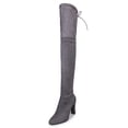 thumbnail image 1 of CEHVOM Women's Fall And Winter Zipper Sexy Pointed Elasticity Solid Color Shoes Boots, 1 of 9