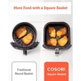 thumbnail image 4 of COSORI Pro Gen 2 Air Fryer 5.8QT, Upgraded Version with Stable Performance &amp; Sleek New Look, 13 One Touch Functions, 100 Paper &amp; 1100 Online Recipes, Dishwasher-Safe Detachable Squ, 4 of 6