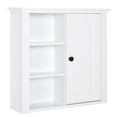 thumbnail image 1 of HOMCOM Bathroom Wall Cabinet with 3 Open Shelves, Storage Cupboard, 1 of 10