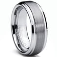 thumbnail image 1 of Bague pour Homme en Tungstène de 7 mm, Finition Haute Brillance / Mate, Alliance, 1 of 4