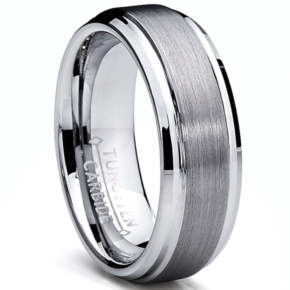 7MM High Polish / Matte Finish Men's Tungsten Ring Wedding Band